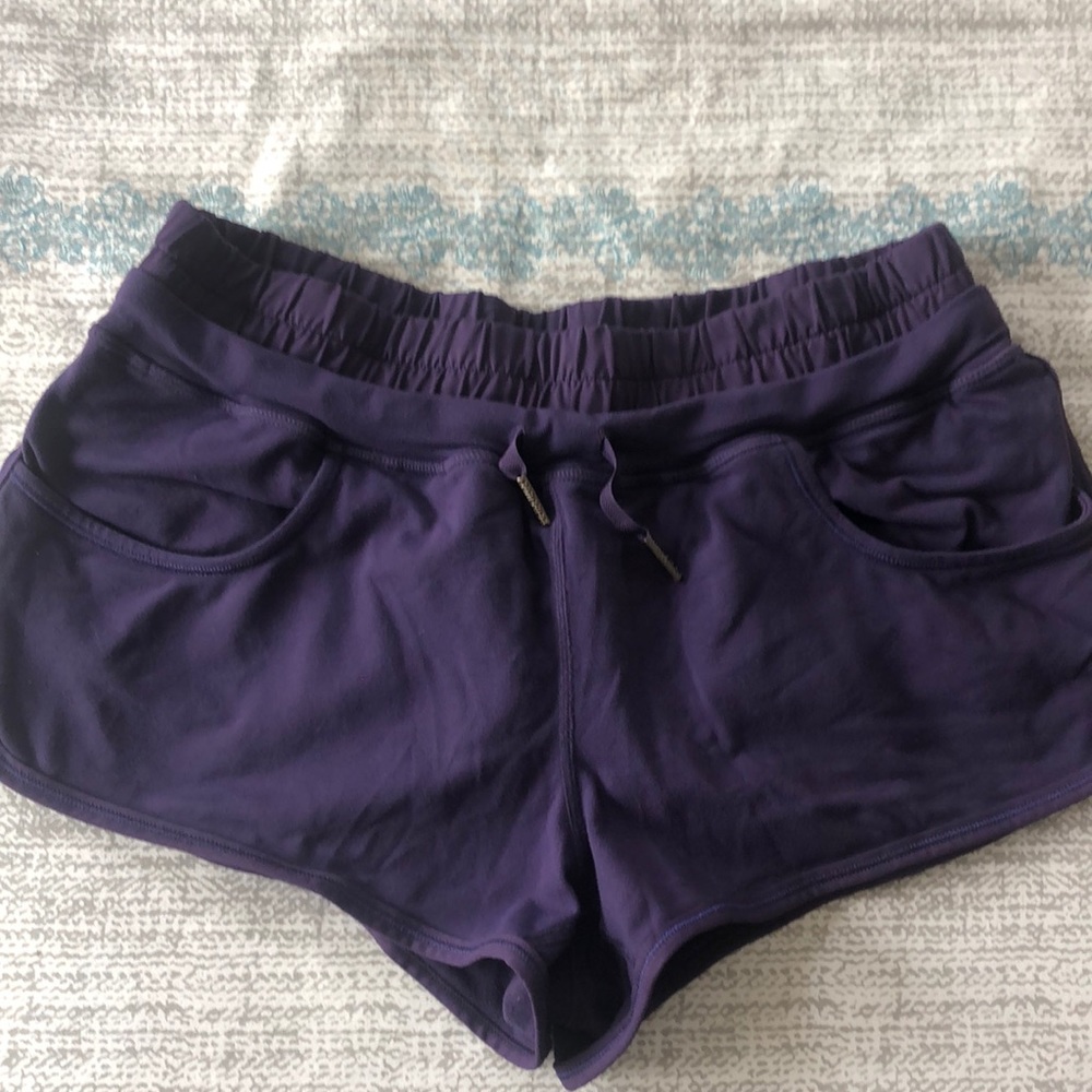 Lululemon purple shorts